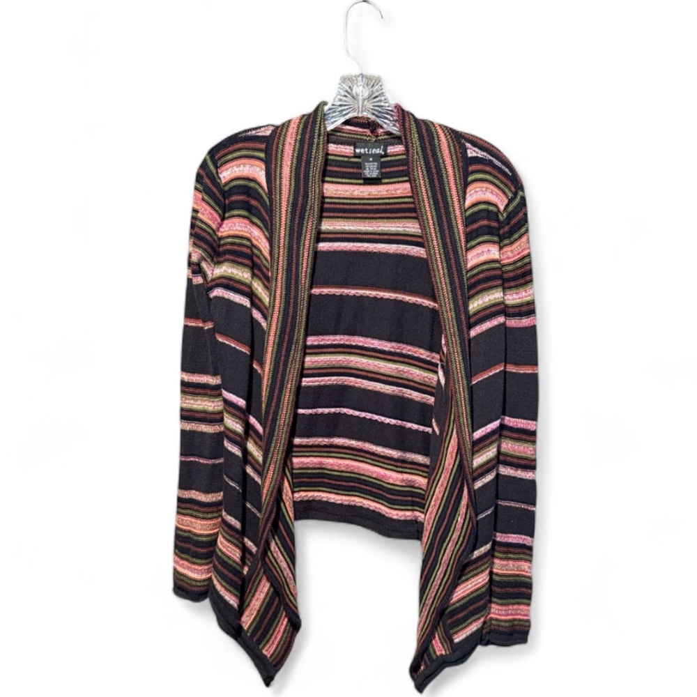💰BOGO FREE Wet Seal Striped Open Front Cardigan Sweater